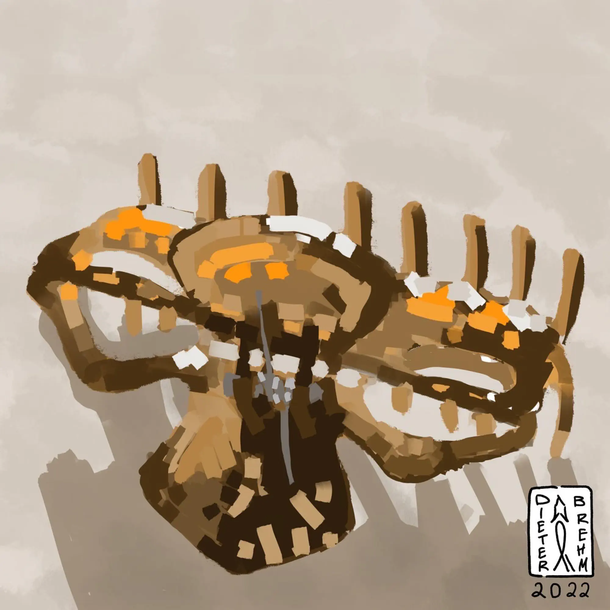 I drew this painting digitally as a way to grow and explore this new medium.