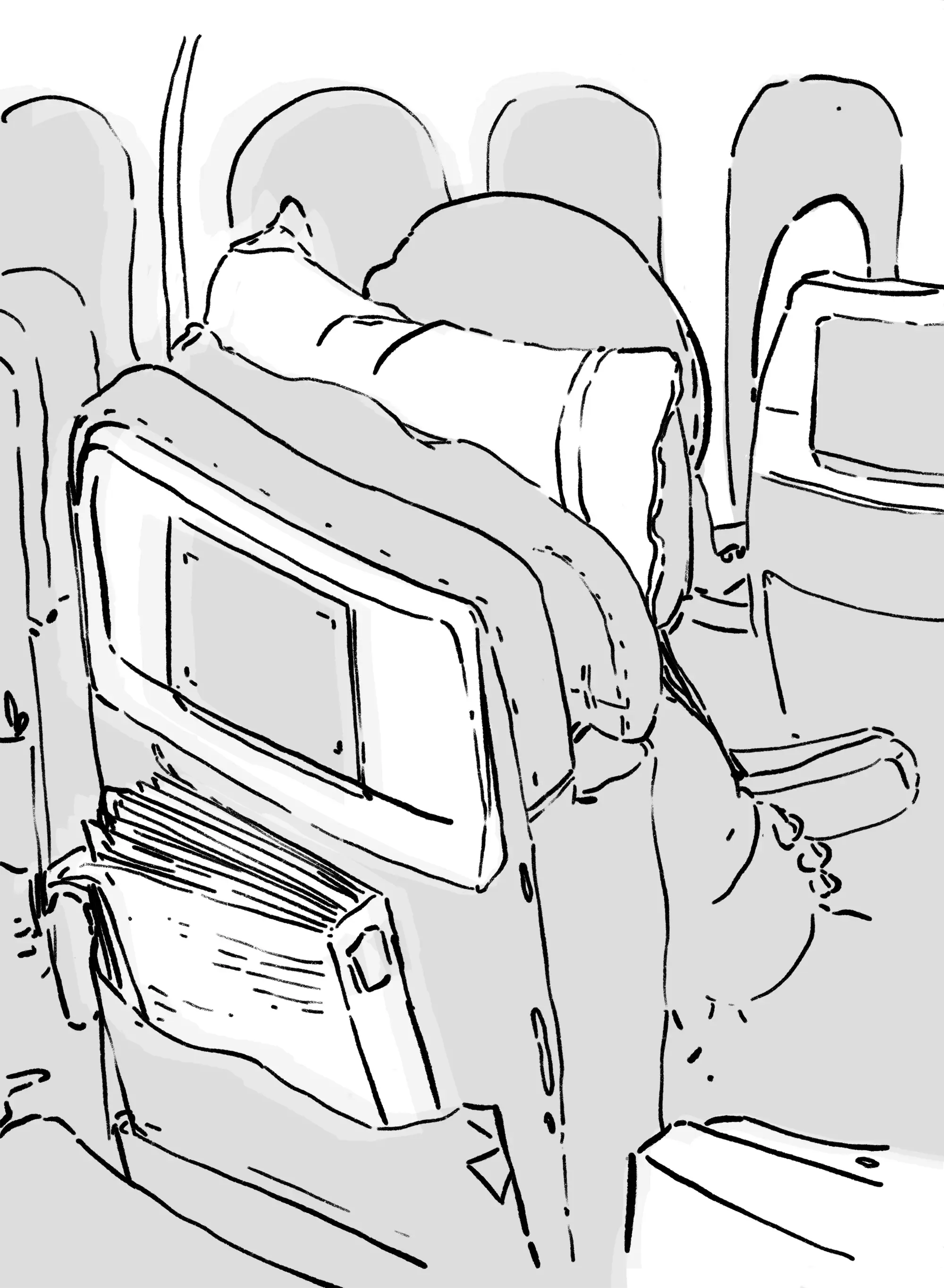 A bit of time spent doodling and sketching en route to Seattle.